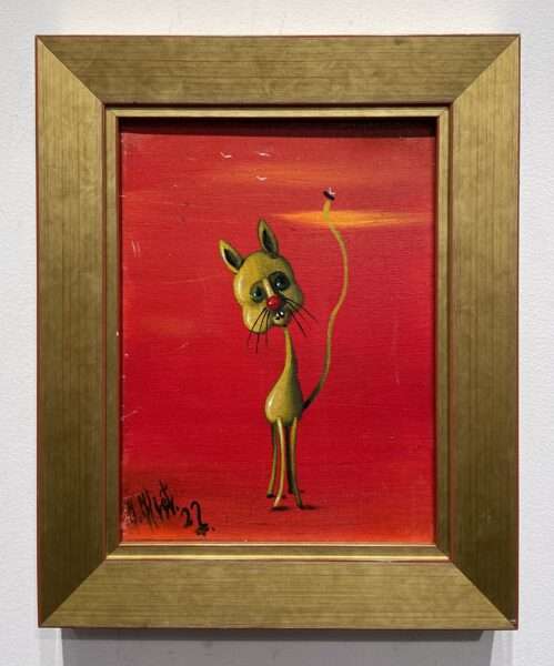 Cat - a painting by Jarosław Kiełczyński