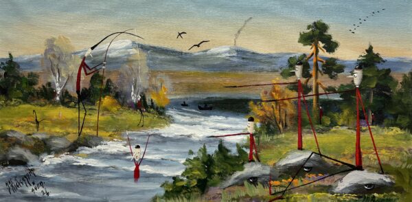 Poachers - a painting by Jarosław Kiełczyński