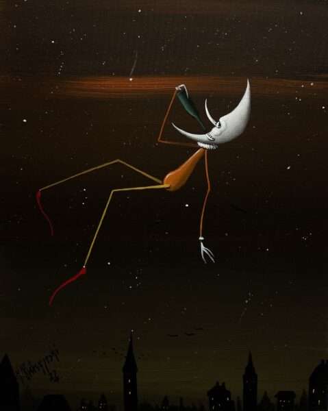 Moon - a painting by Jarosław Kiełczyński