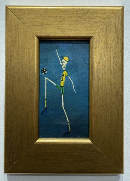 Footballer - a painting by Jarosław Kiełczyński