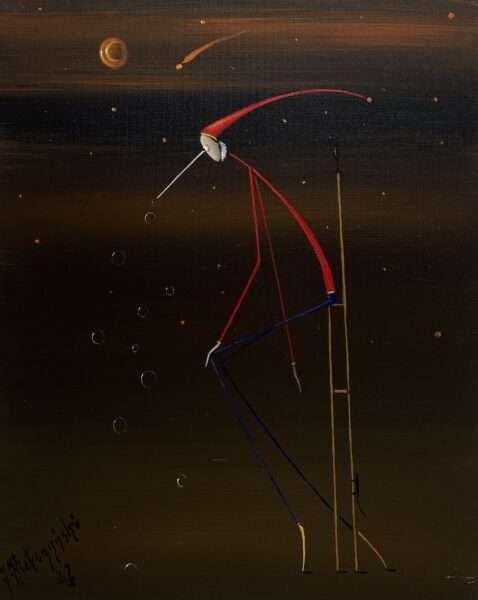 Bubble maker - a painting by Jarosław Kiełczyński