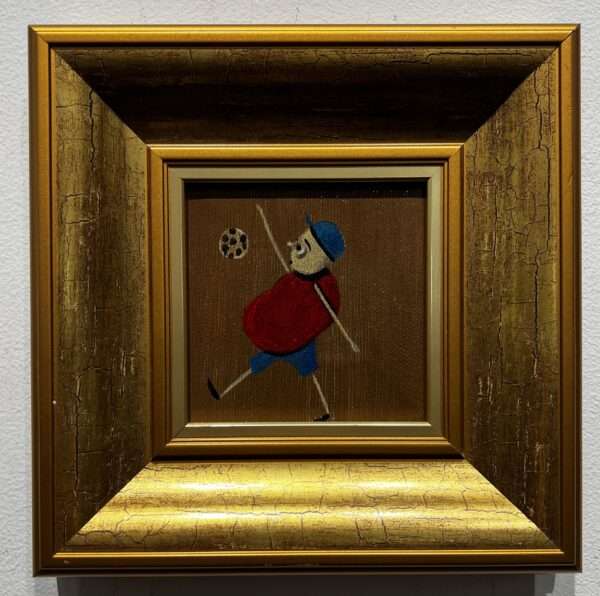 Footballer - a painting by Jarosław Kiełczyński