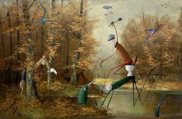 Shit happens - a painting by Jarosław Kiełczyński