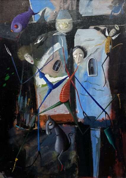 Stefan’s party - a painting by Jarosław Kiełczyński