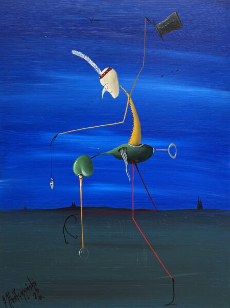 Hard ride - a painting by Jarosław Kiełczyński