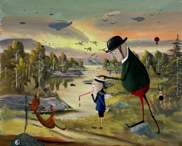 My son - a painting by Jarosław Kiełczyński