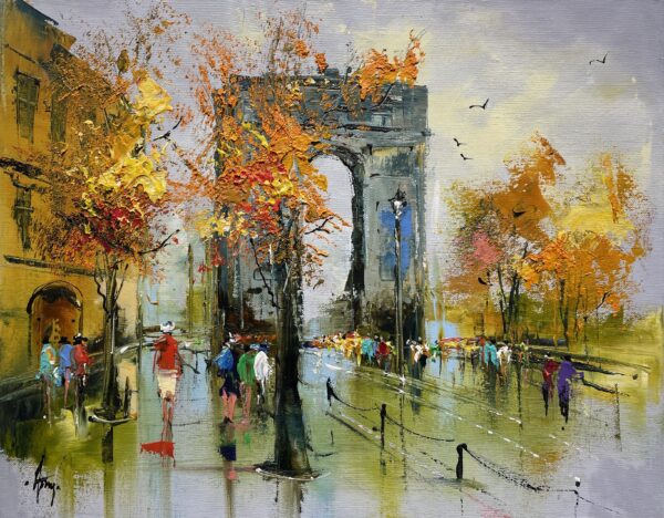 Triumphal arch - a painting by Alfred Anioł