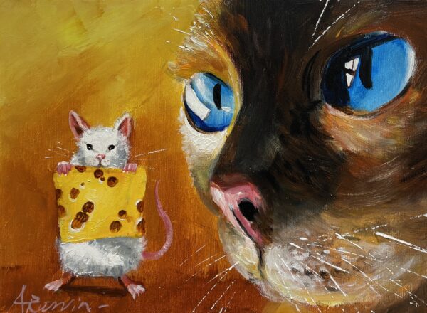Cheese - a painting by Adam Rawicz