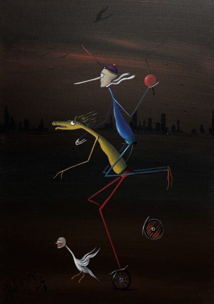 Ride - a painting by Jarosław Kiełczyński