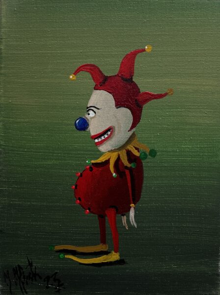 Clown - a painting by Jarosław Kiełczyński