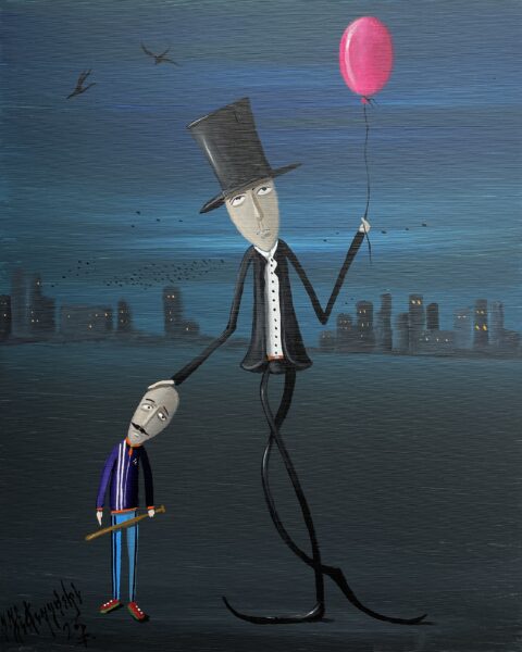 Dissappointed son - a painting by Jarosław Kiełczyński