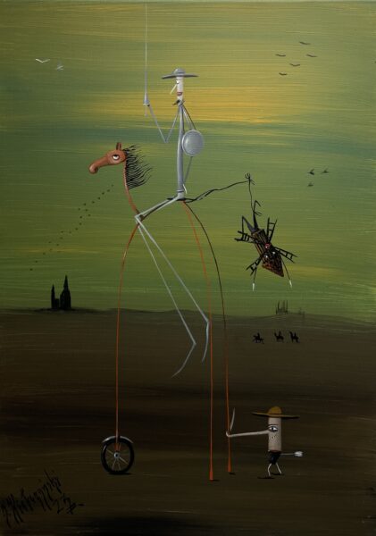 Don kichot - a painting by Jarosław Kiełczyński