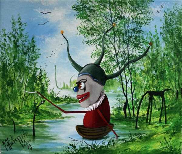 Jester - a painting by Jarosław Kiełczyński