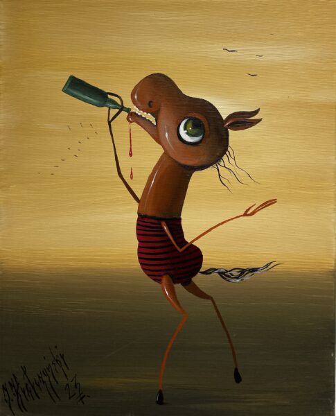 Cognac - a painting by Jarosław Kiełczyński