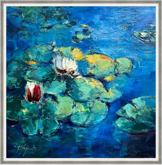 Water lilies - a painting by Grażyna Mucha