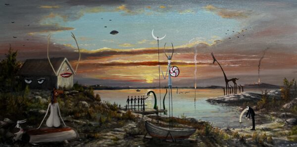 Máni - a painting by Jarosław Kiełczyński