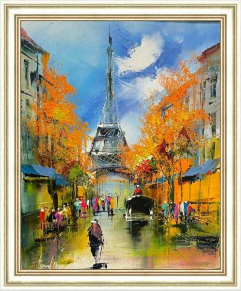 Paryż - a painting by Alfred Anioł