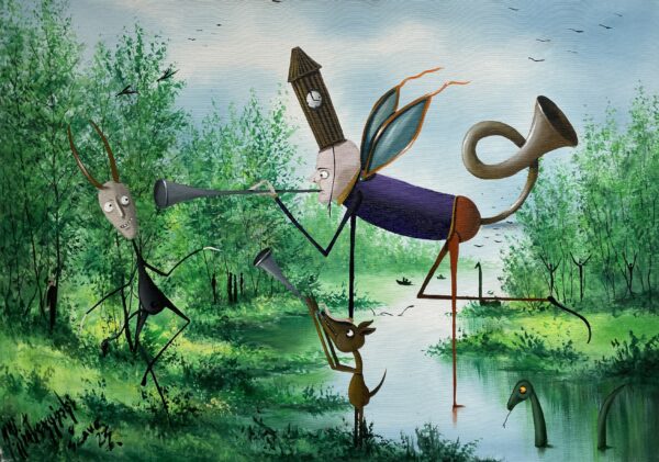 Time is changing - a painting by Jarosław Kiełczyński