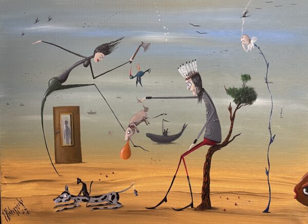 Monday routine - a painting by Jarosław Kiełczyński