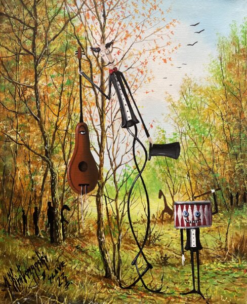 Music is my passion - a painting by Jarosław Kiełczyński