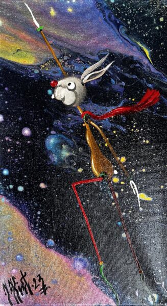 Rabbit - a painting by Jarosław Kiełczyński