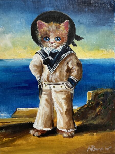 Franz Xaver Winterhalten  Cat Albert Edward - a painting by Adam Rawicz