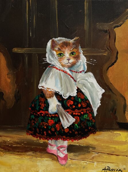 Edouard Manet Cat Lola from Valencia - a painting by Adam Rawicz