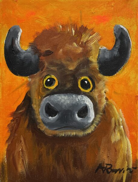 Bull - a painting by Adam Rawicz