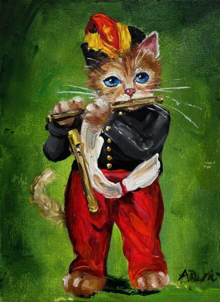 Eduard Manet’S cat The Fife Player - a painting by Adam Rawicz