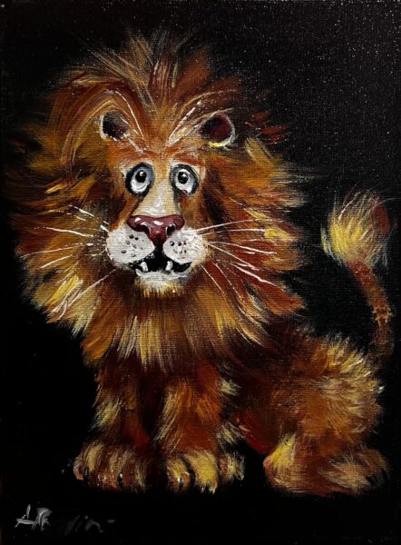 Lion - a painting by Adam Rawicz