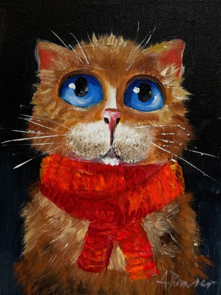 Cat’s eyesight - a painting by Adam Rawicz
