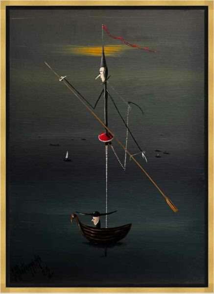 Gondola - a painting by Jarosław Kiełczyński