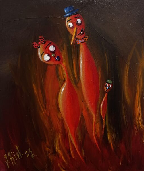 Family - a painting by Jarosław Kiełczyński