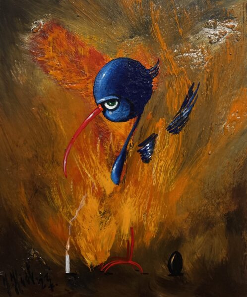 Blue - a painting by Jarosław Kiełczyński