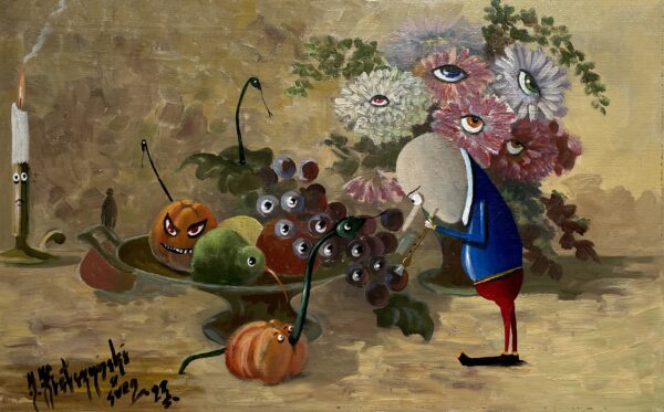 Breakfast - a painting by Jarosław Kiełczyński