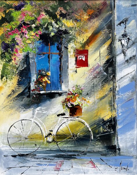 Bike - a painting by Alfred Anioł