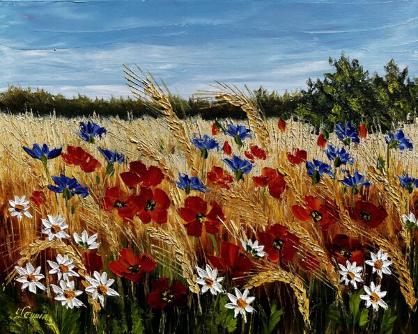 Meadow - a painting by Urszula Lemańska