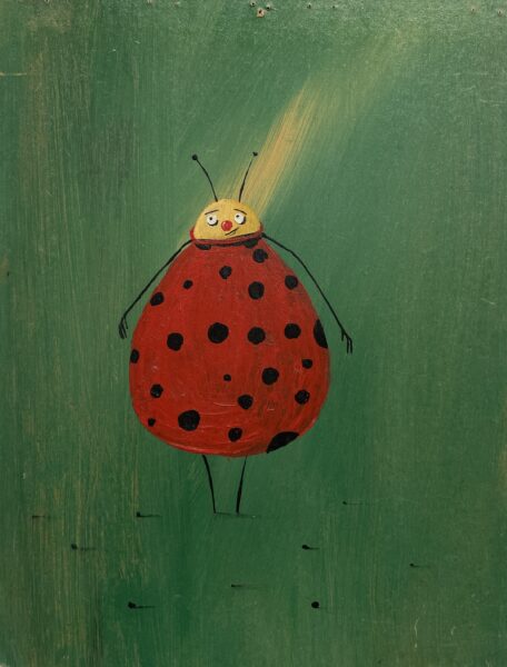 Ladybird - a painting by Jarosław Kiełczyński