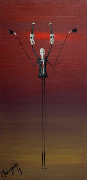 In my head - a painting by Jarosław Kiełczyński