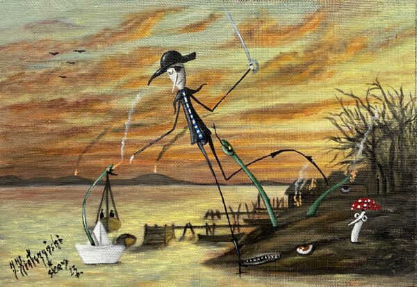 Pirate - a painting by Jarosław Kiełczyński