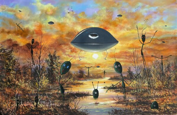 Hello - a painting by Jarosław Kiełczyński