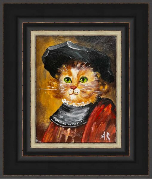 Rembrandt’s cat - a painting by Adam Rawicz