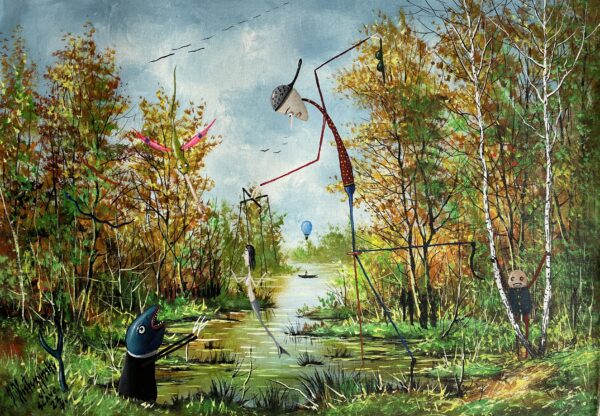 Wetlands - a painting by Jarosław Kiełczyński