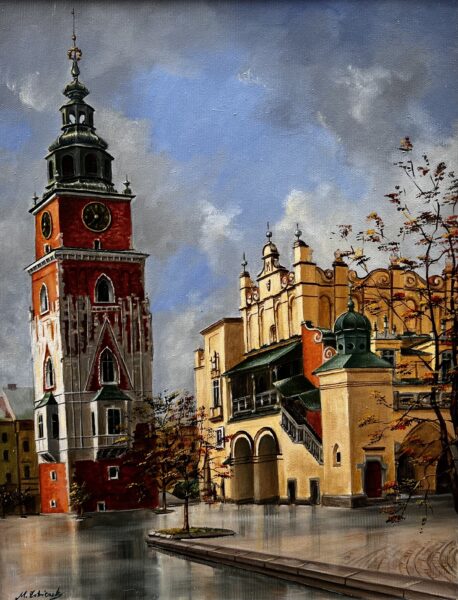 City hall - a painting by Magdalena Żołnierek