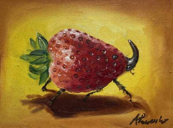Strawberry - a painting by Adam Rawicz