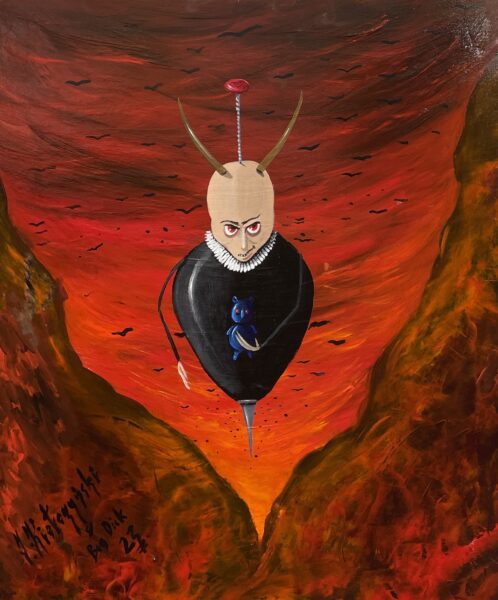 Teddy bear - a painting by Jarosław Kiełczyński