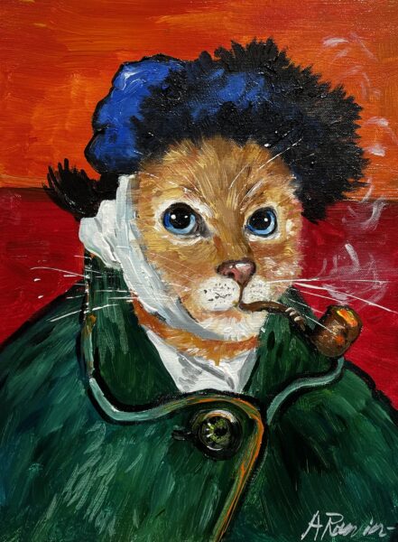 Van Gogh’s Cat - a painting by Adam Rawicz