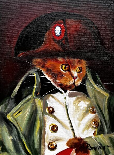 Napoleon’s cat - a painting by Adam Rawicz