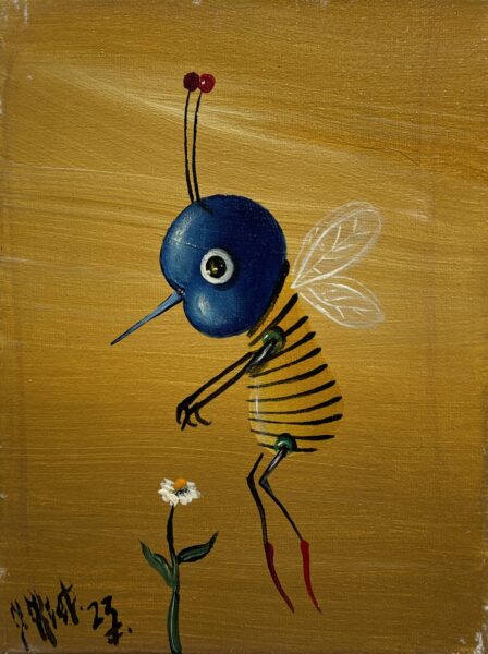 Blue - a painting by Jarosław Kiełczyński