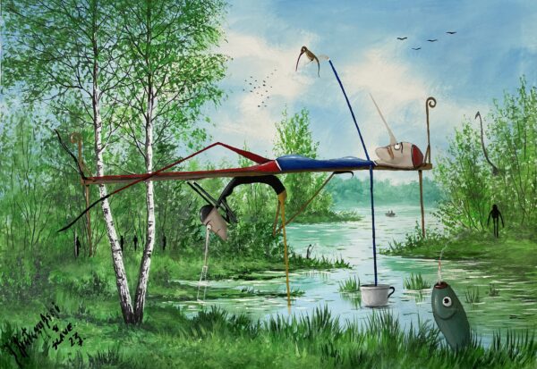 Lewiatan - a painting by Jarosław Kiełczyński